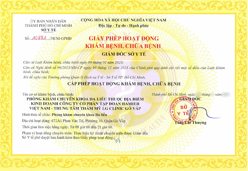 giấy phép hoạt động khám bệnh chữa bệnh
