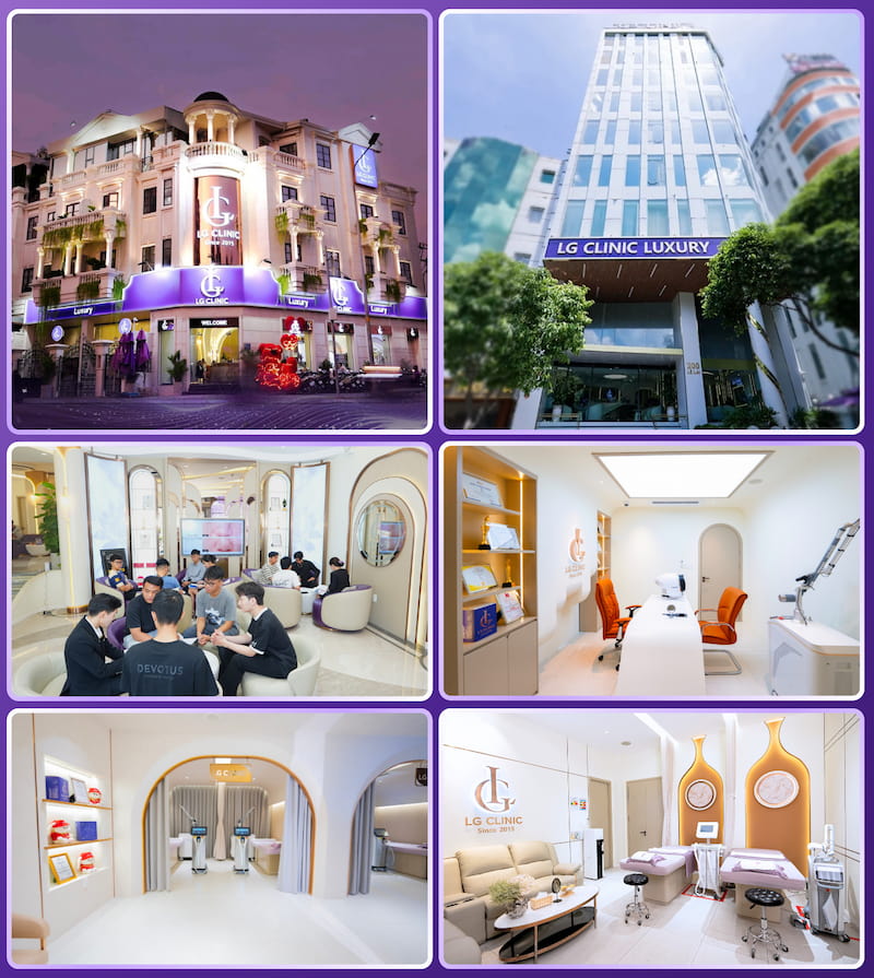 Hệ thống thẩm mỹ viện LG Clinic trị thâm quận 4