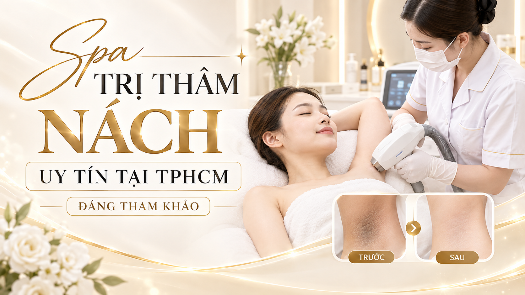 spa trị thâm nách